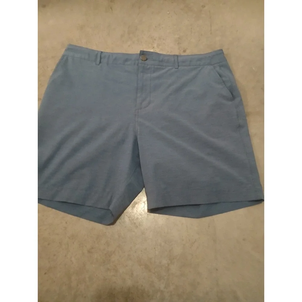 Faherty Men's All Day Stretch Chino Shorts Size 35 Blue - Picture 1 of 4